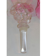 New Mikasa Crystal Wine Bottle Stopper Fruit Collection Grapes Vine Leaf - £15.73 GBP