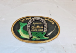 Vintage SUTTON SPOONS Fishing Tackle Iron On Patch The Sutton Co. Naples... - $457.33 MXN