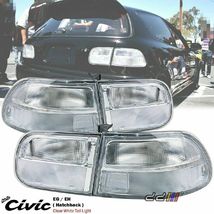 Clear White Rear Tail Light Lamp For Honda Civic 3DR Hatchback EG6 1992-1995 DHL - $320.90