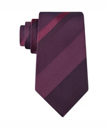 KENNETH COLE REACTION  Burgundy Red Tonal Stripe Silk Classic Tie - $27.39 CAD