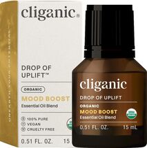 11/28 Cliganic, Essential Oil Blend Mood Boost Organic, 0.51 Fl Oz - $12.37