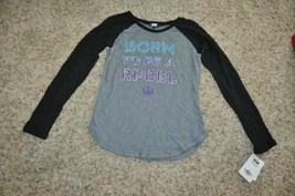 Girls Shirt Disney Star Wars Long Sleeve Gray Born To Be A Rebel Top-size 16 - £7.82 GBP