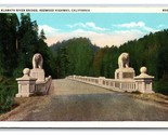 Klamath River Bridge Redwood Highway California CA UNP Unused Linen Post... - £2.06 GBP