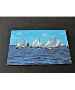 Annual Races of Friendship Sloops, Maine - Unposted Postcard. - $6.54