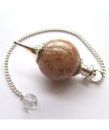 Bulk 5 Pcs Natural Sunstone Ball Shaped Gemstone Dowsing Pendulums - €34,01 EUR