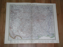 1927 Original Vintage Map Of Texas And Oklahoma / Kansas Arkansas Louisiana - £21.98 GBP