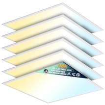 2X2 Led Flat Panel Light 6-Pack, Dimmable, 5Cct Options (3000K-6000K), 24W/30W/4 - £193.23 GBP