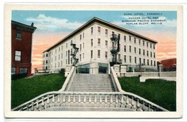 Dunn Ducker Hotel Missouri Pacific Stairway Polar Bluff MO 1920c postcard - $5.89