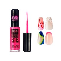 KISS NY PRECISION BRUSH NAIL ART LINER FOR FINE DETAILING #NAL11 NEON PINK - $48.62 MXN