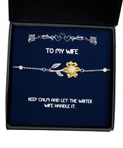 Perfect Wife, Keep Calm and Let The Writer Wife Handle It, Joke Holiday Sunflowe - £39.07 GBP