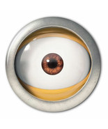 SET OF 2 MINION EYEBALL 3&quot; PINBACK BUTTONS HALLOWEEN COSTUME PROP COSPLAY - $16.88 CAD