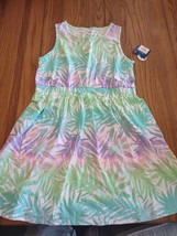 Arizona Girls Plus Palm Leaves Size Large 14 1/2- 16 1/2 Dress-Brand New-SHIP24H - £31.44 GBP