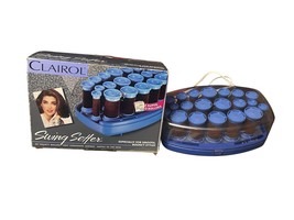 Clairol Swing Setter Hot Rollers 20 Velvet Hair Curlers Flocked VH20 - $17.00