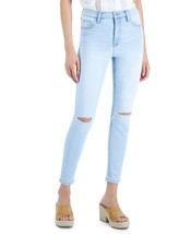 Celebrity Pink Women&#39;s Juniors&#39; Ripped Skinny Ankle Jeans Blue 0 24x27.5... - $19.95