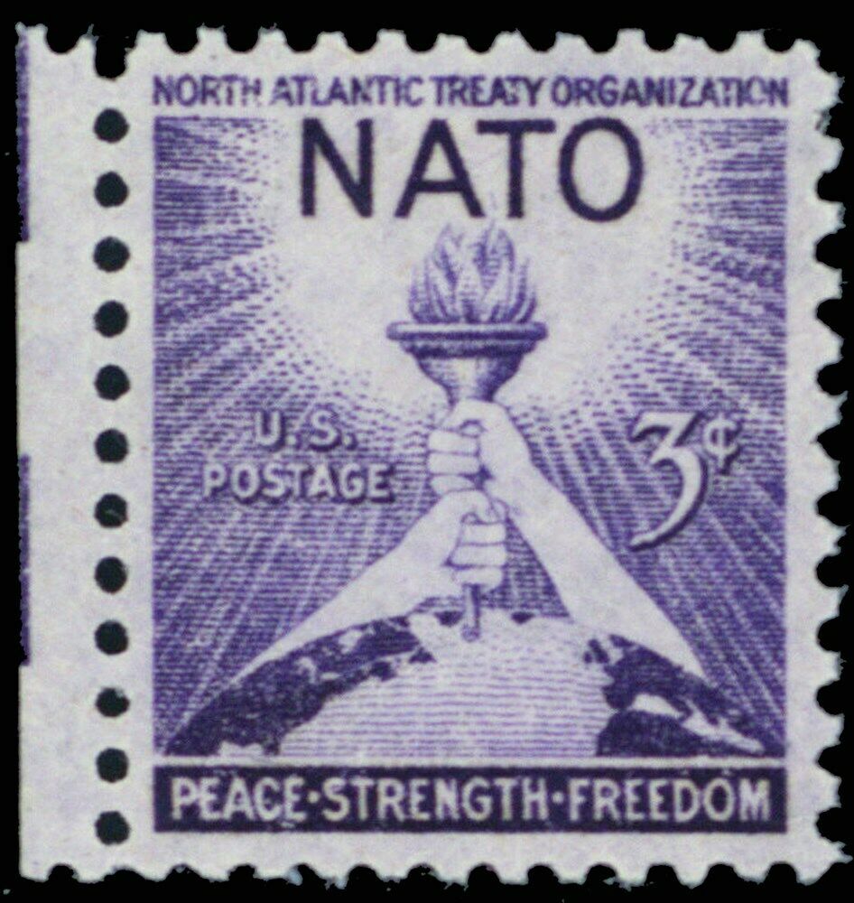 1008, MNH NATO Stamp Printed on Very Thin Paper ERROR -- Stuart Katz - $125.00