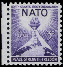 1008, MNH NATO Stamp Printed on Very Thin Paper ERROR -- Stuart Katz - £97.73 GBP