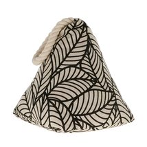 Jungle Print Cotton Weighted Bag Door Stop 2.3 lbs (Natural/White) - £18.73 GBP