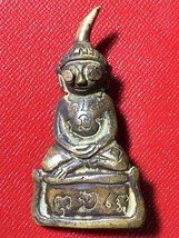 Perfect Phra Ngan Ngang Khmer Statue with Magic Letters Talisman Charm Amulets - £63.94 GBP