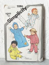 Simplicity Babies Bunting Coverall Pants Jacket Sewing Pattern 5286 - 6 Months - £7.55 GBP