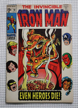 MID/HIGH GRADE 1969 Invincible Iron Man 18:Marvel Avengers,Captain America cover - £31.33 GBP