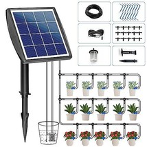 Irrigation System Solar Automatic Drip Irrigation Kit for Potted Plants Suppo... - £70.08 GBP