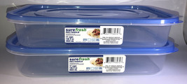 2ea 17 Cups/136 oz ea Sure Fresh Dry/Cold/Freezer Food Storage Container... - $18.69