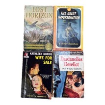 Vintage 1940s 1950s Pocket Books Lot Of 4 #1 Lost Horizon, Romance, Mystery - £11.83 GBP