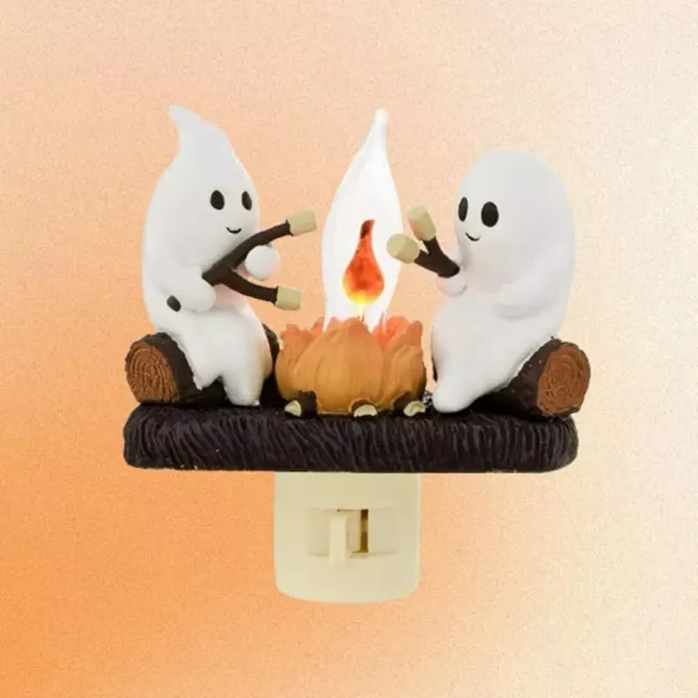 Ghost Campfire Flickering Night Light Ghosts Campfire Flicker Flame Hall... - $34.17 CAD