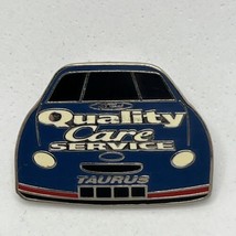 Ford Taurus Quality Care Service Racing Race Car Enamel Lapel Hat Pin - $8.95