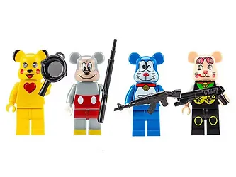 PLTOYS Bearbricks Set of 4 Cartoon Movie Exclusive Minifigure - $20.00