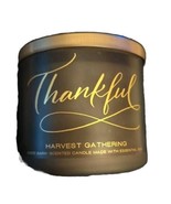 WHITE BARN THANKFUL HARVEST GATHERING Bath &amp; Body Works 3 Wick Candle  1... - $37.95