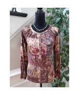 Lauren Ralph Lauren Women&#39;s Multicolor Floral Cotton Button Front Top Bl... - $726.42 MXN