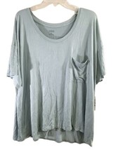 Alfani Womens Super Soft Scoop-Neck Pajama Top, 1-Piece Color Dusty Jade Size L - £21.92 GBP