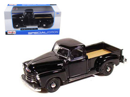 1950 Chevrolet 3100 Pickup Truck Black 1/25 Diecast Model Car by Maisto - £31.63 GBP