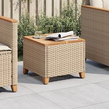  Garden Table Beige and Brown PE rattan Medium - €108,10 EUR