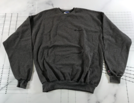 Vintage Champion Rundhalsausschnitt Sweatshirt Herren L Dark Heather Grau Cotton - $64.40