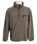 L.L. Bean Men&#39;s Gray Fleece 1/4 Zip Long Sleeve Pullover Size M - $441.56 MXN