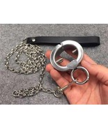 Customizable Piercing Stretcher Metal Ball Ring with Leash Chain - $50.00