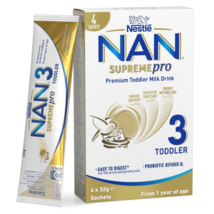 NAN SUPREMEpro 3 Premium Toddler 1+ Years Milk Drink Powder Sachets 4 x 32g - $71.66