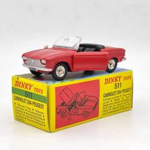 Atlas 1/43 Dinky Toys 511 Cabriolet 204 Peugeot Red Diecast Models Car - - £23.23 GBP
