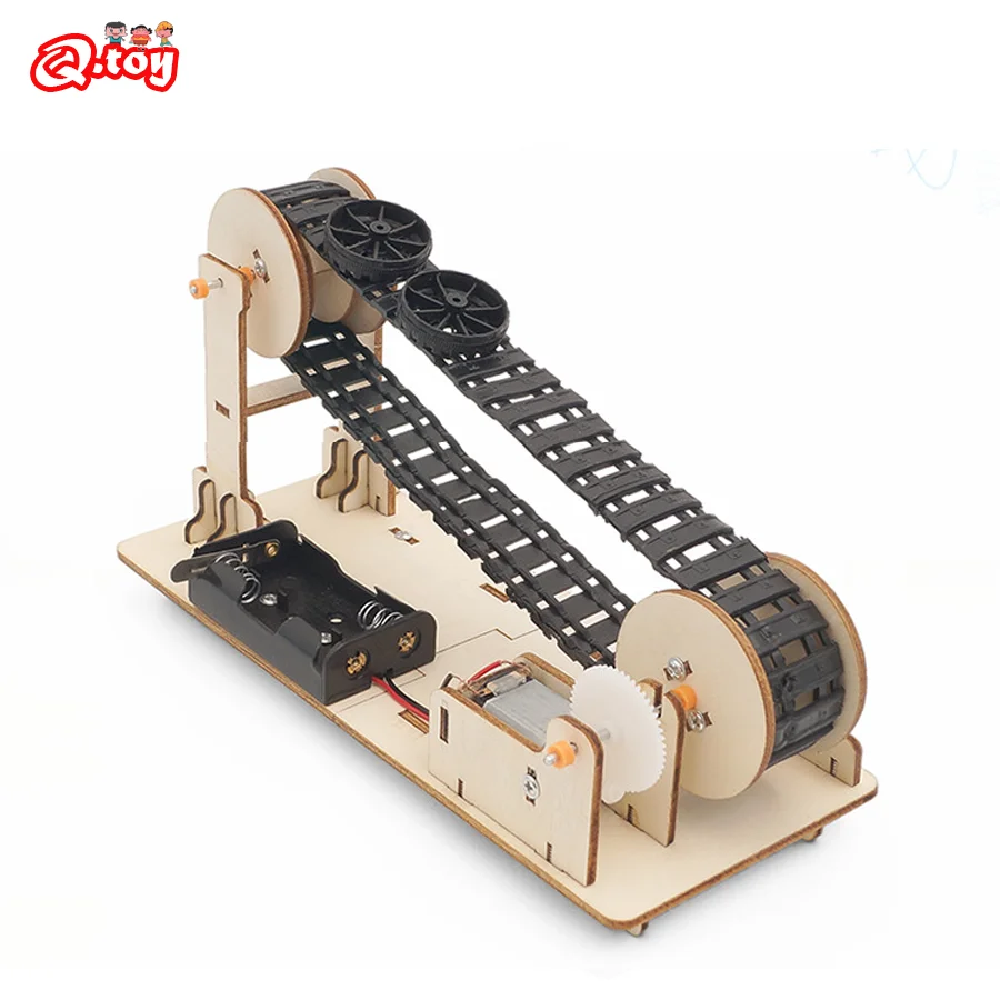 DIY Conveyor Model Children Educational STEM Kit Experiment Tool Science T - £15.20 GBP