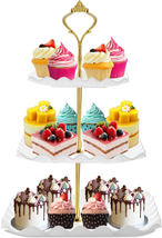 Dessert Cupcake Stand, 3 Tier Cup Cake Holder Tower for Tea Party/Birthday/Weedi - £11.56 GBP