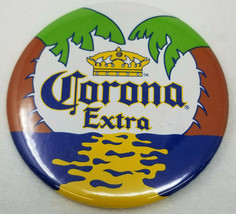 Corona Extra Palm Trees Ocean Light Up Formerly Pinback Vintage - $9.45