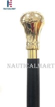 NauticalMart Replica of Bat Masterson Brass Knob Handle Walking Cane - £63.00 GBP
