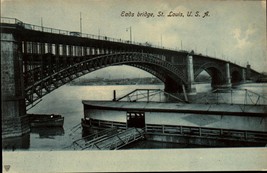 St. Louis, MO Eads Bridge, Mississippi River Missouri- Antique UDB Postcard BK50 - £3.11 GBP