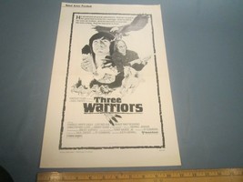 Movie Press Book 1978 THREE WARRIORS 7 pages AD PAD [Z106b] - £26.43 GBP