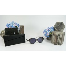 Christian Dior OMJN Blue Tortoise Purple Tropical Logo Sunglasses NWT Case - £129.88 GBP