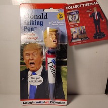 Talking Donald Trump Pen Collectible Edition 8 Sayings in His Real Voice Funny - £14.80 GBP