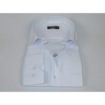 Men's Shirt By CASILA Turkey Cotton Blend Long Sleeves 501990-19 White Corded image 3
