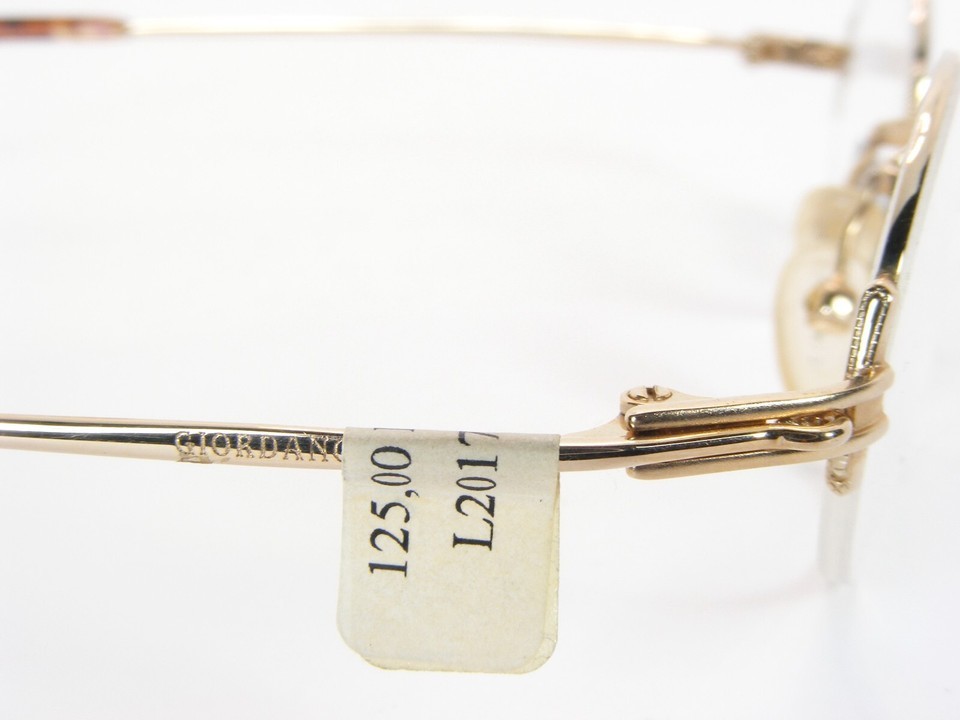 Vintage GIORDANO GA179 C2 Gold UNIQUE RARE EYEGLASSES GLASSES FRAME 40-35-137mm Item image 7